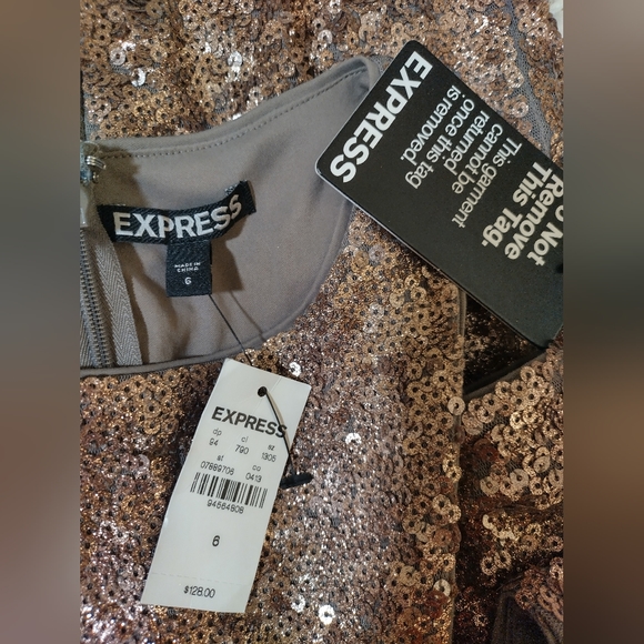 Express Shimmery Sequin Dress NWT - Picture 2 of 10